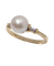 Bague 55 Allure - Bague épaulée en or jaune, perle et diamants 58 Facettes BO220424/ALLUREENBAGUETTES