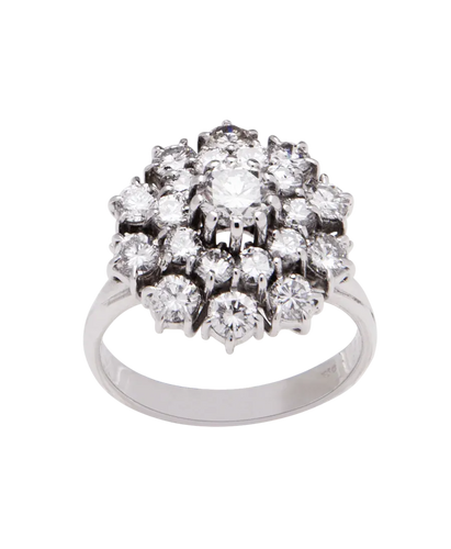 Bague 57 Alliance 2,05 ct en or blanc 18 carats et diamants 58 Facettes BO220951/AllianceDiamants2Carats