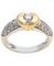 Bague 53 Solitaires en cœur - Bague en or blanc 18 carats et diamants 58 Facettes BO220509/SOLITAIREENCOEUR