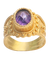 Bague 54 Majesté Malienne - Bague en or jaune 22 carats et améthyste 58 Facettes BO220264/MAJESTEMALIENNE
