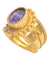 Bague 54 Majesté Malienne - Bague en or jaune 22 carats et améthyste 58 Facettes BO220264/MAJESTEMALIENNE