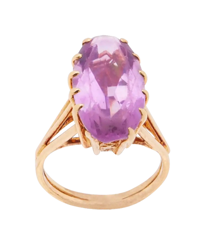Bague 53 Bague marquise en or jaune 18 carats et améthyste 58 Facettes BO220253/MARQUISEAMETHYSTE