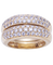 Bague 52 Jumelles - Bague pavée en or jaune et diamants 58 Facettes BO210725/JUMELLES