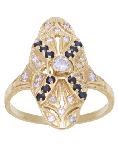 Bague 57 Classy - Bague marquise en or jaune et diamants 58 Facettes BO210629/CLASSY