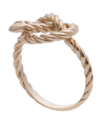 Bague 51 Marine - Bague nœud de corde torsadée en or jaune 18 carats 58 Facettes BO210129/MARINE