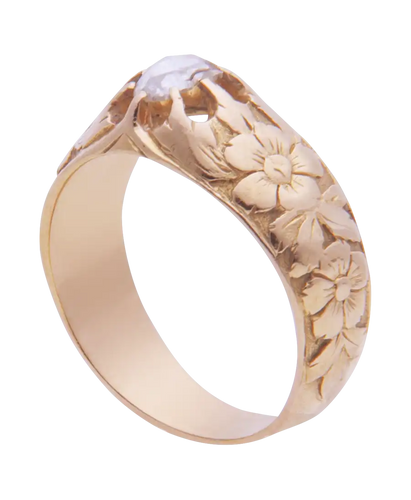 Bague 62 La Sicilienne - Alliance en or rose 18 carats et diamant 0,50 ct 58 Facettes BO200201/LASICILIENNE