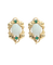 Boucles d'oreilles Boucles d’oreilles pendantes en or jaune 18 carats, émeraudes et opales 58 Facettes BO220026/OPALEEMERAUDE