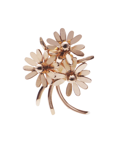 Boucles d'oreilles Bouquet - Boucles d’oreilles boutons style Art nouveau en or rose 18 carats 58 Facettes BO200025/BOUQUET/PHOTO