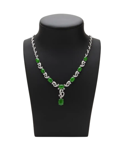 Collier Chow Tai Fook - Collier Jade Merveille de Chine en or blanc diamants 58 Facettes BO220328/MERVEILLEDEHONGKONGCHOWTAIFOOK