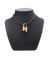 Collier Hermès - Collier H 2000 cadenas en acier plaqué or jaune 58 Facettes BO220710/H2000