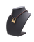 Collier Hermès - Collier H 2000 cadenas en acier plaqué or jaune 58 Facettes BO220710/H2000