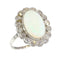 Bague 60 Bague vintage années 1950 en platine, opale et diamants 58 Facettes 17226-0017