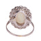 Bague 60 Bague vintage années 1950 en platine, opale et diamants 58 Facettes 17226-0017
