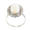 Bague 60 Bague vintage années 1950 en platine, opale et diamants 58 Facettes 17226-0017