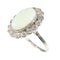 Bague 60 Bague vintage années 1950 en platine, opale et diamants 58 Facettes 17226-0017