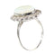 Bague 60 Bague vintage années 1950 en platine, opale et diamants 58 Facettes 17226-0017