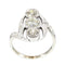 Bague 54 Bague Belle Époque trois diamants en or blanc 18K 58 Facettes 25351-0042