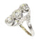 Bague 54 Bague Belle Époque trois diamants en or blanc 18K 58 Facettes 25351-0042