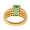 Bague 51 Kutchinsky - Bague de fiançailles en or jaune 18K émeraude 2,33 ct et diamants 58 Facettes 13262-0119