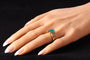 Bague 51 Kutchinsky - Bague de fiançailles en or jaune 18K émeraude 2,33 ct et diamants 58 Facettes 13262-0119