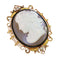 Pendentif Camée victorien - Pendentif et broche en or rouge 18K émaillé 58 Facettes 15209-0125