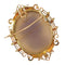 Pendentif Camée victorien - Pendentif et broche en or rouge 18K émaillé 58 Facettes 15209-0125