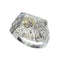 Bague 54 Bague de fiançailles Art déco en platine et diamants (vers 1930) 58 Facettes 16330-0222