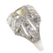 Bague 54 Bague de fiançailles Art déco en platine et diamants (vers 1930) 58 Facettes 16330-0222