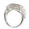 Bague 54 Bague de fiançailles Art déco en platine et diamants (vers 1930) 58 Facettes 16330-0222