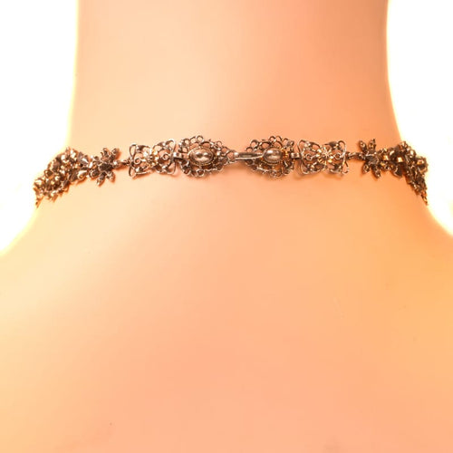 Collier Collier guirlande victorien vers 1850 en or rouge 18K et diamants 58 Facettes 17073-0105