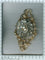 Pendentif Broche-pendentif victorienne en or rouge 18k, argent, diamants et perles 58 Facettes 17093-0243