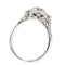 Bague 55 Bague de fiançailles vintage années 1950 en platine et diamants 58 Facettes 17185-0383