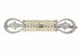 Broche Broche barrette Art déco en platine, diamants et perles 58 Facettes 18115-0042