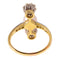 Bague 54 Bague de fiançailles Belle Époque 1915 en or 18K et diamants 58 Facettes 18256-0130