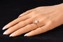 Bague 54 Bague de fiançailles Belle Époque 1915 en or 18K et diamants 58 Facettes 18256-0130