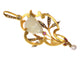 Pendentif Pendentif Art nouveau en or 18K bicolore, perle baroque et rubis 58 Facettes 19063-0047