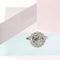 Bague 54 Bague Art déco en platine avec 17 diamants (env. 1,67 ct) 58 Facettes 19157-0036
