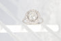 Bague 54 Bague Art déco en platine avec 17 diamants (env. 1,67 ct) 58 Facettes 19157-0036