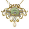Collier Belle Époque - Collier et broche en or jaune 18K, platine, diamants et perles 58 Facettes 20198-0036