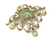 Collier Belle Époque - Collier et broche en or jaune 18K, platine, diamants et perles 58 Facettes 20198-0036