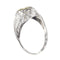 Bague 58 Bague vintage années 1950 en or blanc 18 K et diamants 58 Facettes 21028-0224