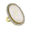 Bague 50 Bague victorienne - Opale 25 ct et diamants en or jaune 18K 58 Facettes 21098-0255