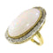 Bague 50 Bague victorienne - Opale 25 ct et diamants en or jaune 18K 58 Facettes 21098-0255