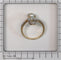 Bague 52 Bague de fiançailles Art nouveau en or 18K, diamants et perle 58 Facettes 21285-0669