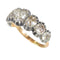 Bague 52 Bague ancienne géorgienne en or rouge 18k, argent et diamants 58 Facettes 21272-0590