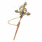 Broche Broche épée vintage en or rouge 18k, argent, diamants et saphir 58 Facettes 21309-0733