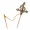 Broche Broche épée vintage en or rouge 18k, argent, diamants et saphir 58 Facettes 21309-0733