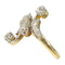 Bague 57 Bague de fiançailles Belle Époque en or jaune 18K, platine et diamants 58 Facettes 21345-0169