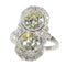 Bague 51 Art déco - Bague en or blanc 18K et diamants (env. 2,70 ct) 58 Facettes 22193-0036