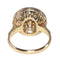 Bague 50 Bague Art déco vintage en or jaune 18K, diamants et émail bleu 58 Facettes 22236-0281